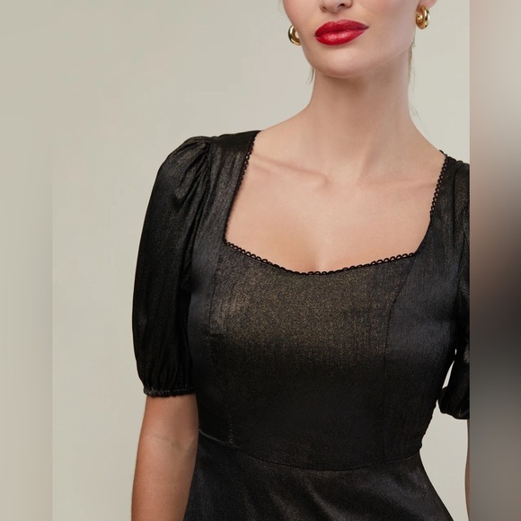 Rachel Parcell Puff Sleeve Ruffle Mini Dress - Picture 4 of 6